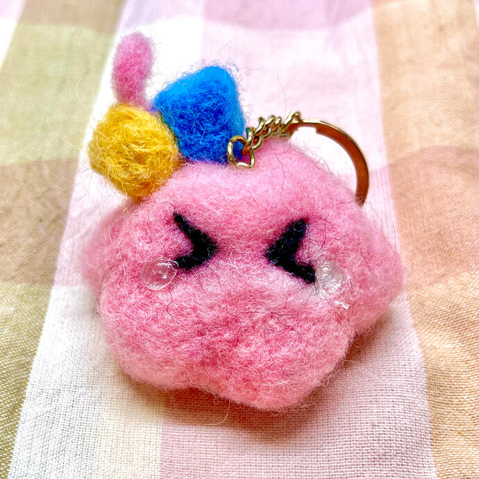 Bocchi The Rock - Bocchi The Slime Keychain [Felted Wool]