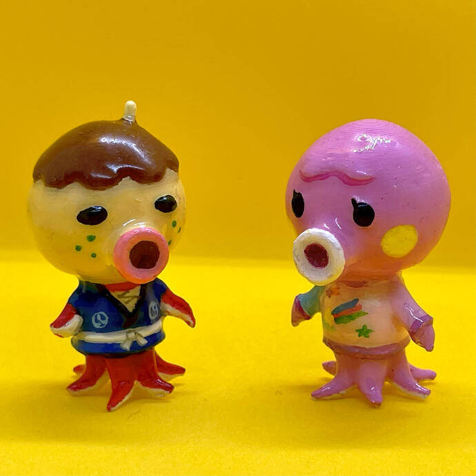 Animal Crossing: New Horizons - ZUCKER & MARINA [5cm 3D Printing]