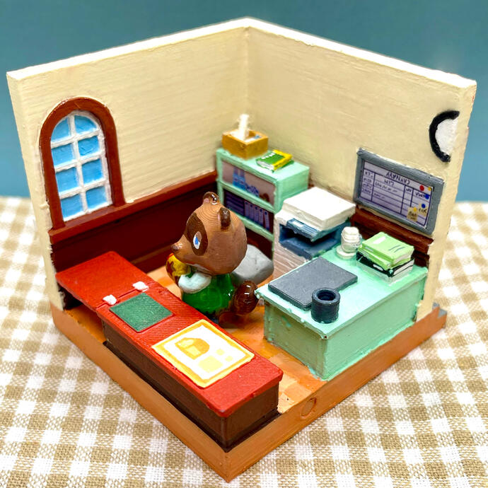 Animal Crossing: New Horizons Resident Services - Nook [7cm 3D Printing]