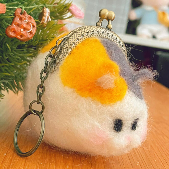 FINAL FANTASY XIV - Fat Cat Wallet [Felted Wool]