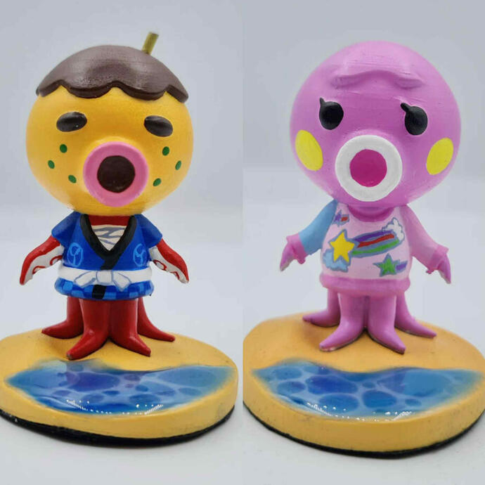 Animal Crossing: New Horizons - Zucker and Marina [3D Printing]