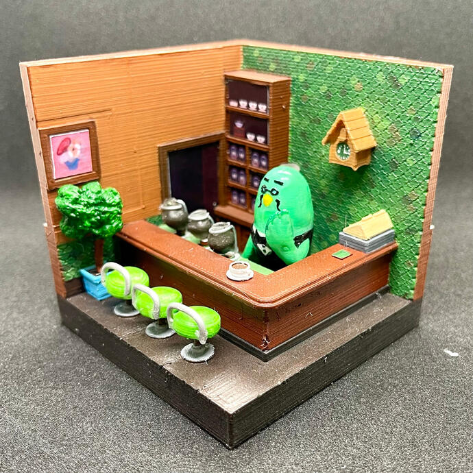 Animal Crossing: New Horizon Roost Cafe - Brewster [7cm 3D Printing]
